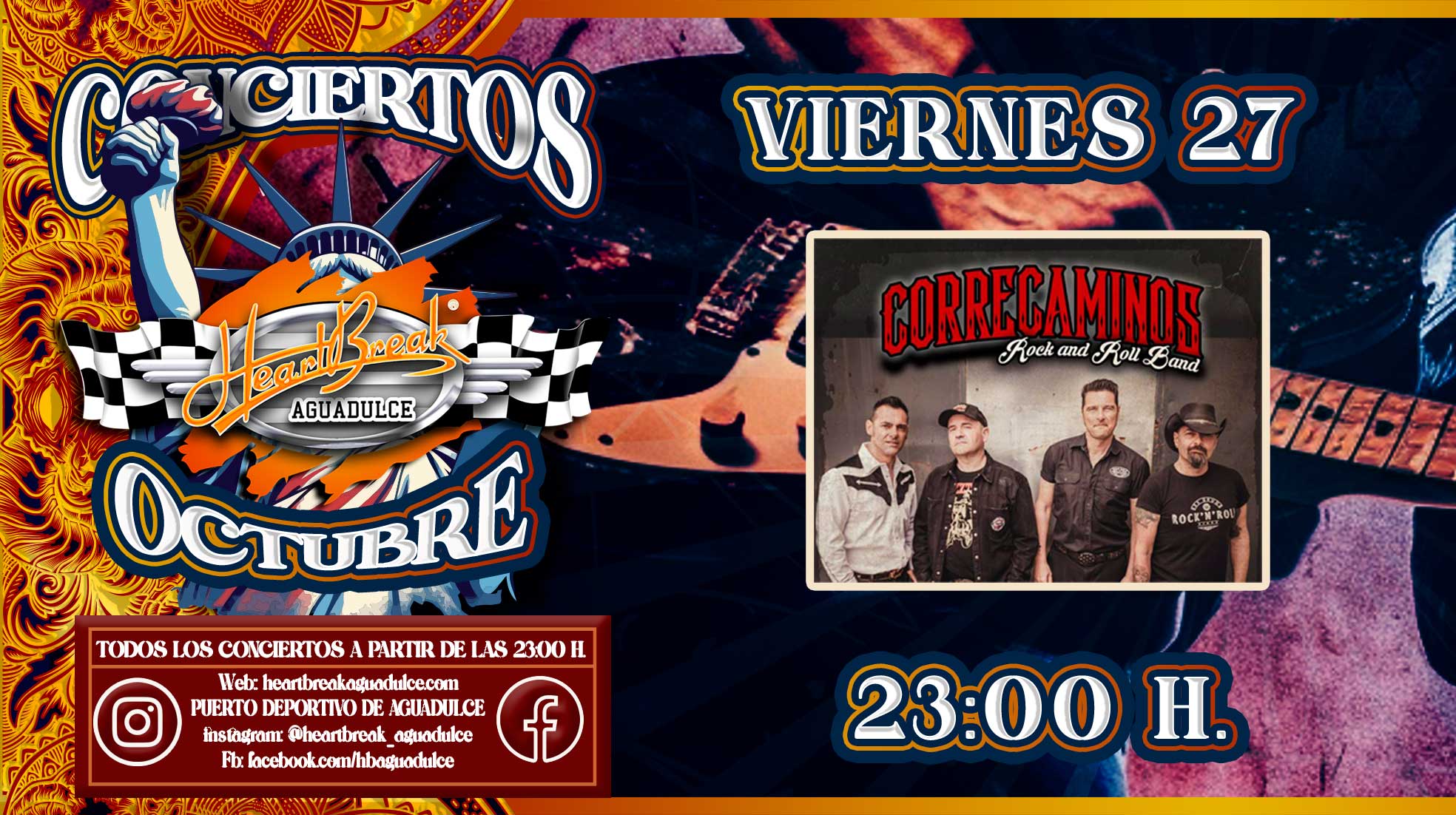 Concierto de Correcaminos Rock and Roll Band