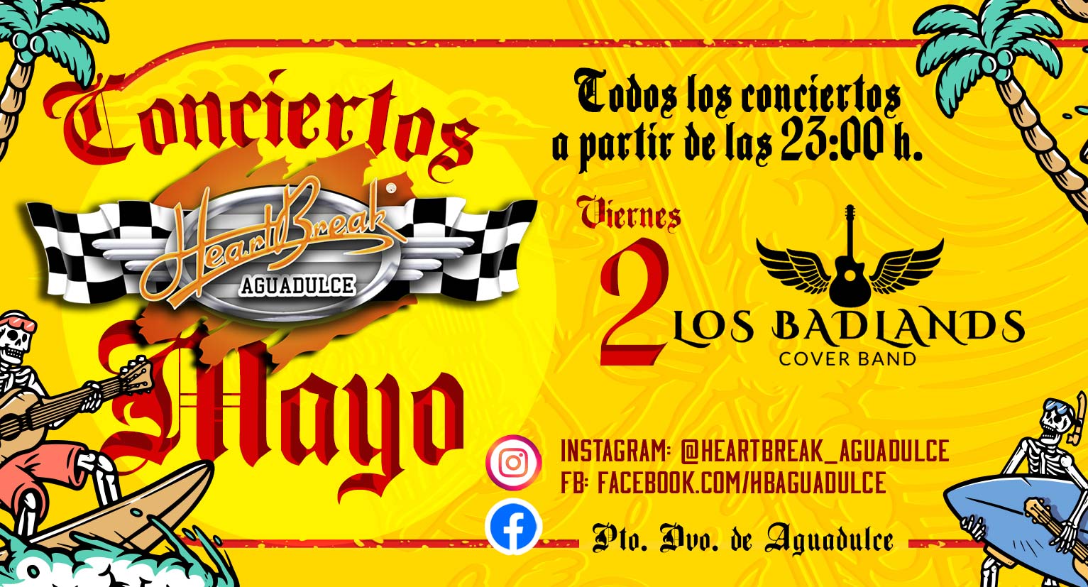 Concierto de Los Badlands Cover Band
