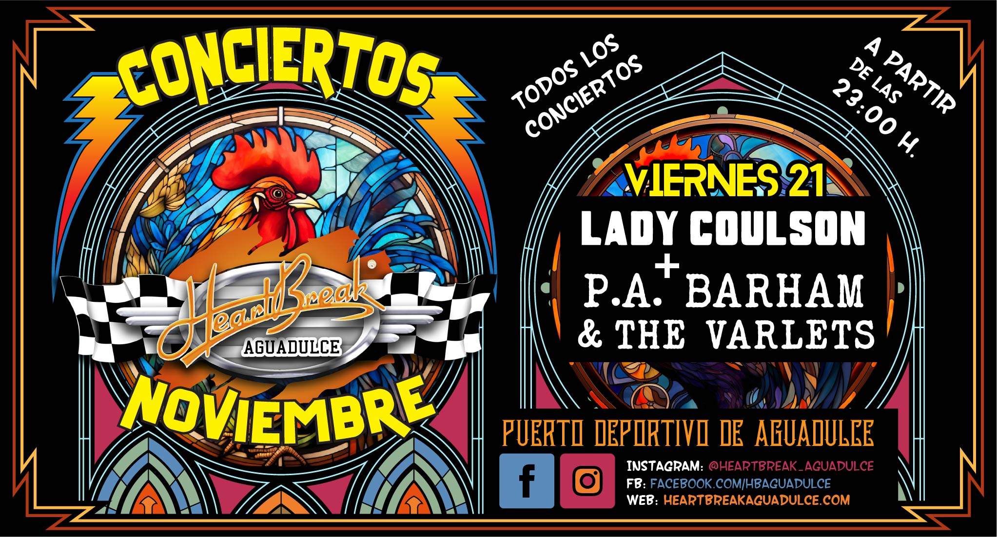 Concierto de Lady Coulson + P.A. Barham and The Varlets