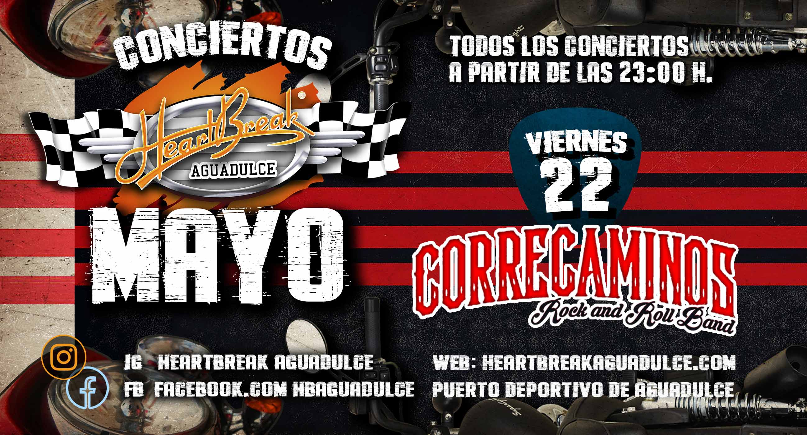 Concierto de Correcaminos Rock and Roll Band