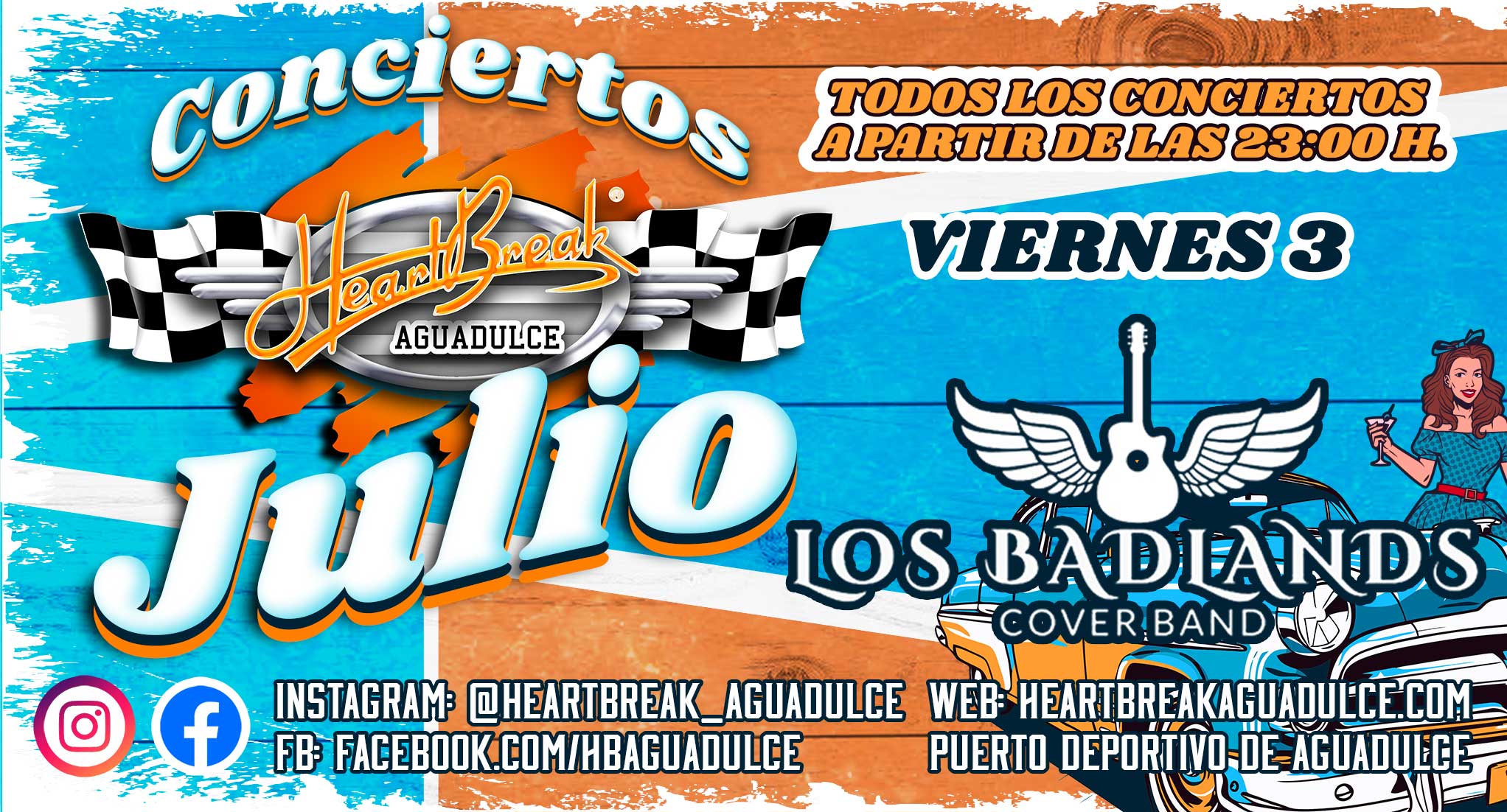 Concierto de Los Badlands Cover Band